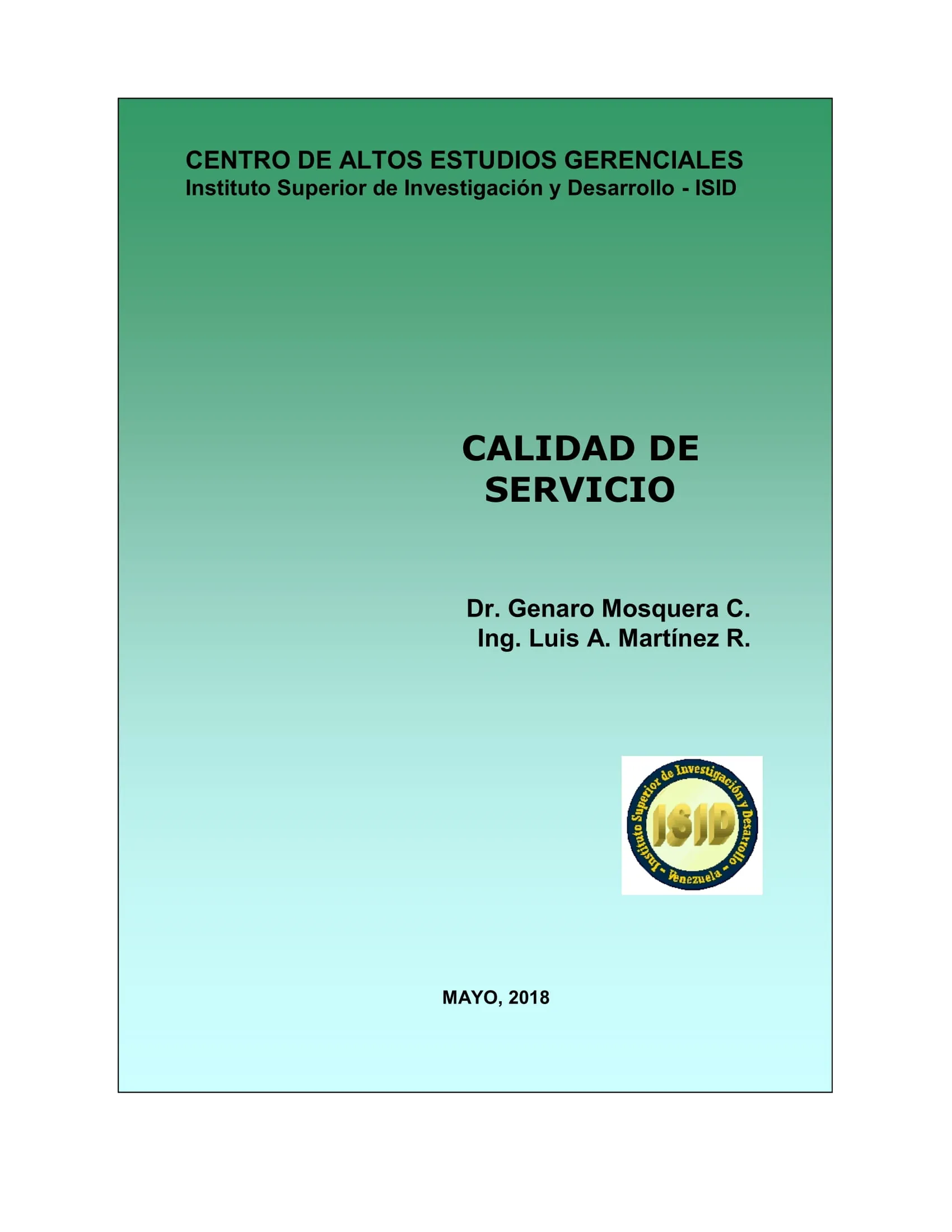 CALIDAD DE SERVICIO